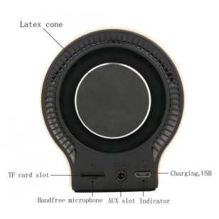 Compact Wireless V4.0 Portable Speaker with HD Sound and Bass (Black)